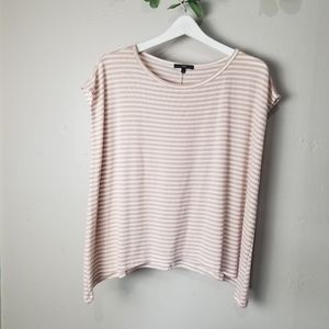 Tart cap sleeves striped top size S